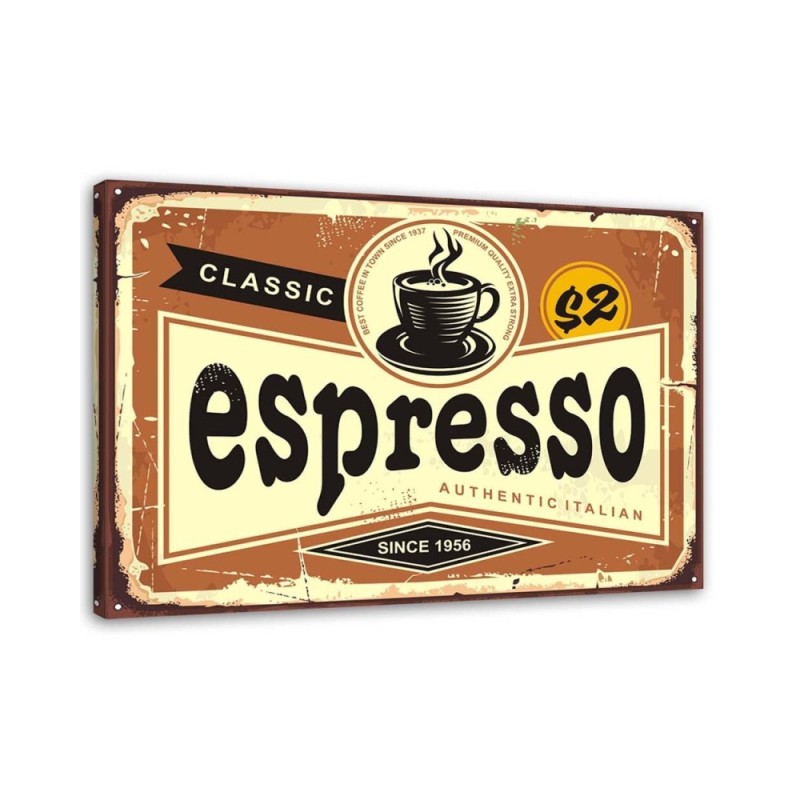 Leinwandbild modern - Espresso-Schild | Feeby