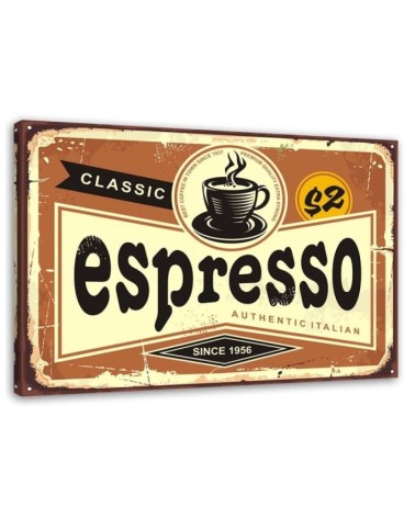 Leinwandbild modern - Espresso-Schild | Feeby