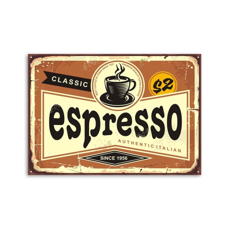 Leinwandbild modern - Espresso-Schild | Feeby