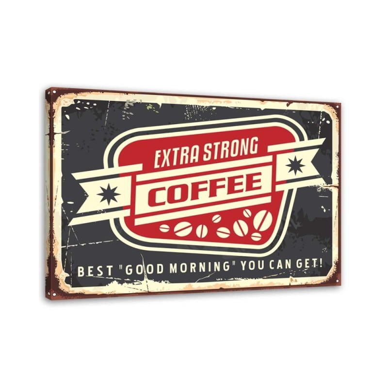 Leinwandbild - Aushängeschild starker Kaffee | Feeby