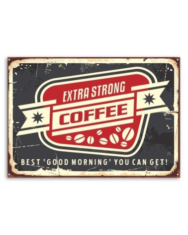 Leinwandbild - Aushängeschild starker Kaffee | Feeby