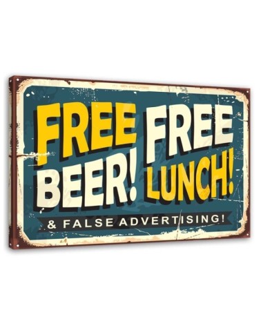 Canvas prints for the bar - Free beer | FEEBY