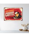 Canvas prints for a coffee shop - Freshly roasted retro coffee | FEEBY
