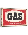 Obraz do salonu - Szyld Retro Gas | FEEBY