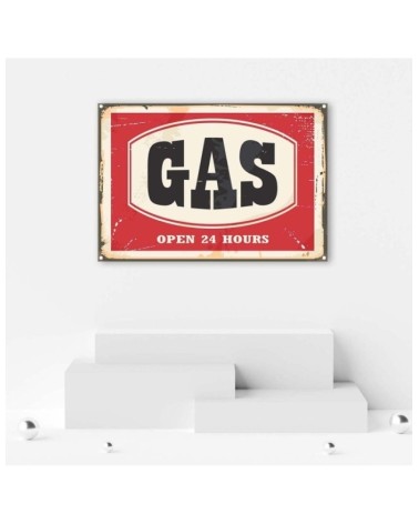 Modernes Wandbild - Retro-Gas-Schild | Feeby