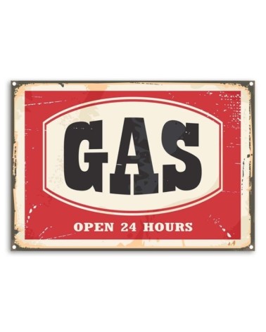 Modernes Wandbild - Retro-Gas-Schild | Feeby