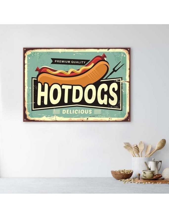 Obrazy do restauracji - Retro Hot Dog | FEEBY