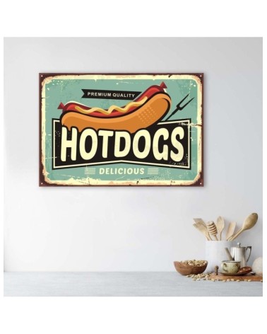 Leinwandbild - Retro Hot Dog | Feeby