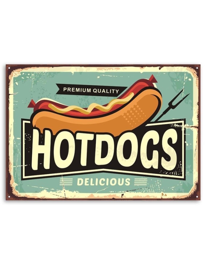 Obrazy do restauracji - Retro Hot Dog | FEEBY