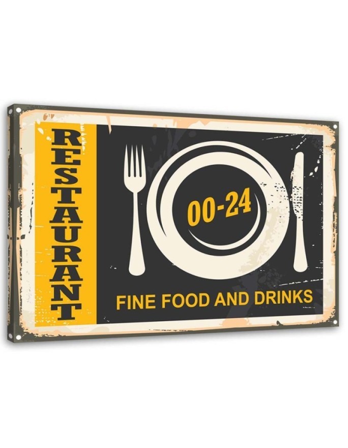 Leinwandbild - Retro-Öffnungszeiten | Feeby