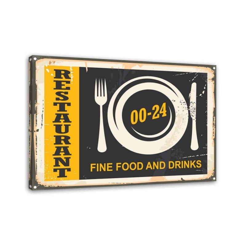 Leinwandbild - Retro-Öffnungszeiten | Feeby