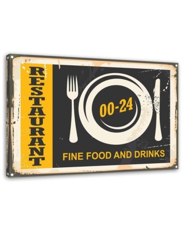 Leinwandbild - Retro-Öffnungszeiten | Feeby