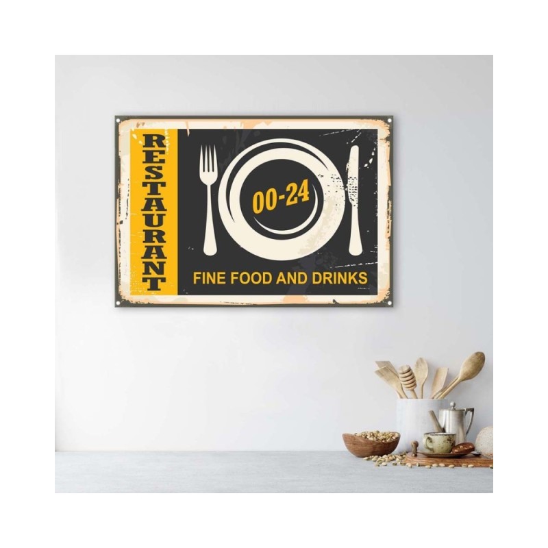 Leinwandbild - Retro-Öffnungszeiten | Feeby