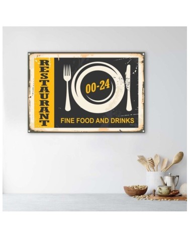 Leinwandbild - Retro-Öffnungszeiten | Feeby