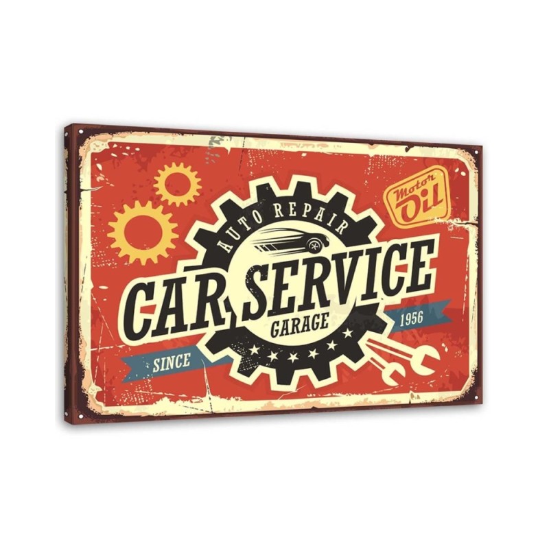 Leinwandbild modern - Retro-Automechaniker | Feeby