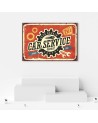 Obrazy w stylu vintage - Retro mechanik samochodowy | FEEBY