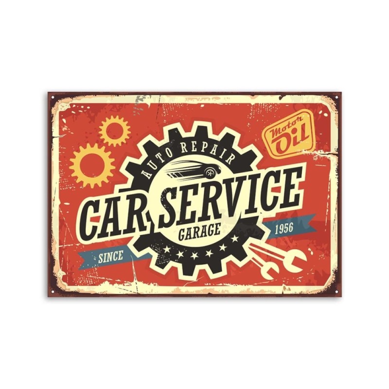 Leinwandbild modern - Retro-Automechaniker | Feeby