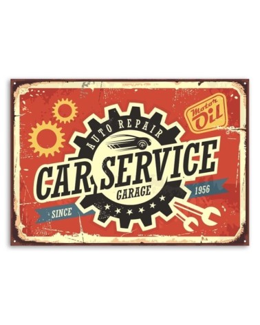 Leinwandbild modern - Retro-Automechaniker | Feeby