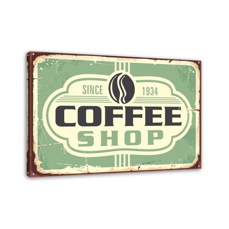 Leinwandbild - Kaffeehaus retro | Feeby