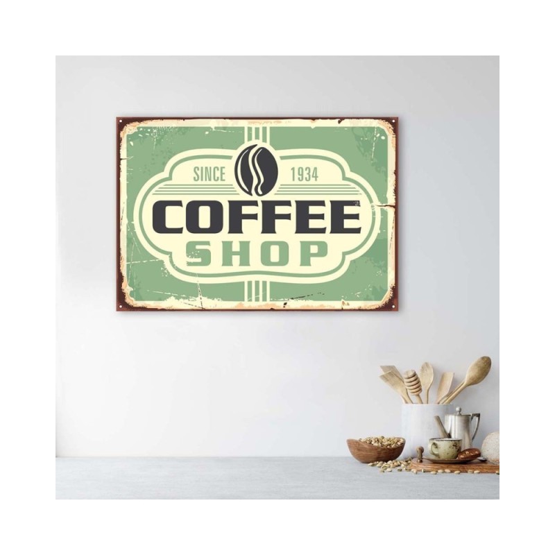 Leinwandbild - Kaffeehaus retro | Feeby