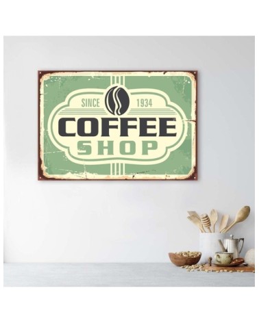 Leinwandbild - Kaffeehaus retro | Feeby