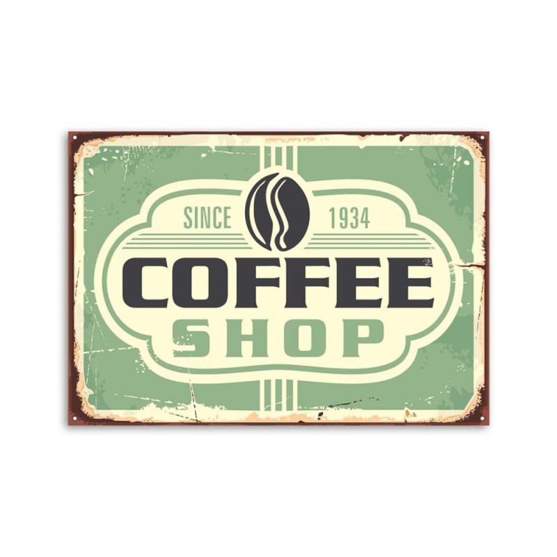 Leinwandbild - Kaffeehaus retro | Feeby