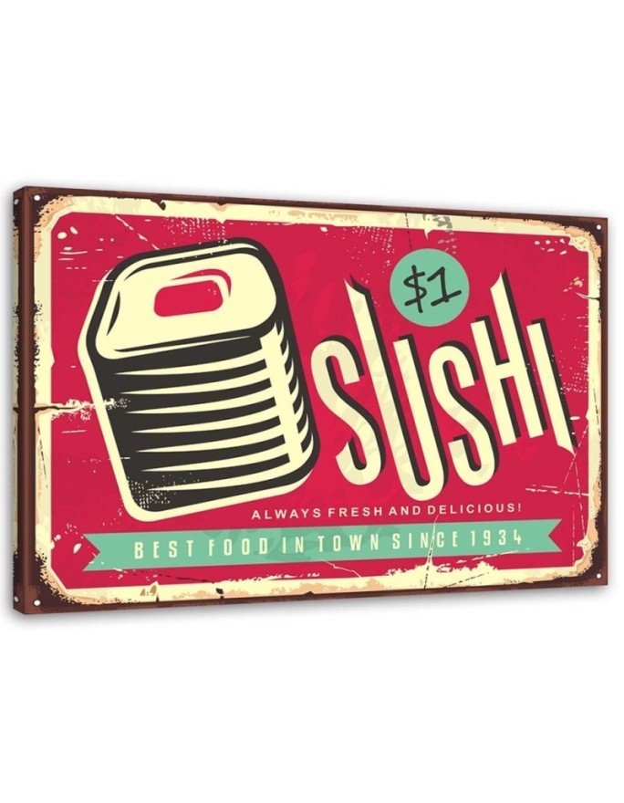 Leinwandbild - Retro-Sushi | Feeby