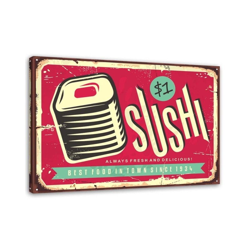 Leinwandbild - Retro-Sushi | Feeby
