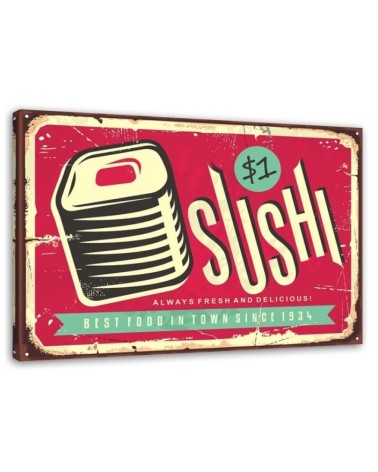 Leinwandbild - Retro-Sushi | Feeby