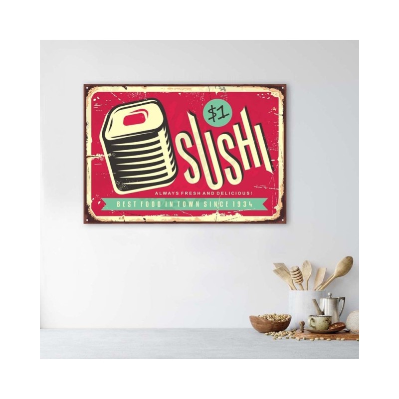 Leinwandbild - Retro-Sushi | Feeby