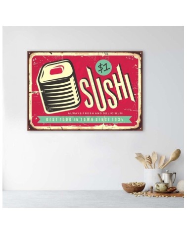 Leinwandbild - Retro-Sushi | Feeby