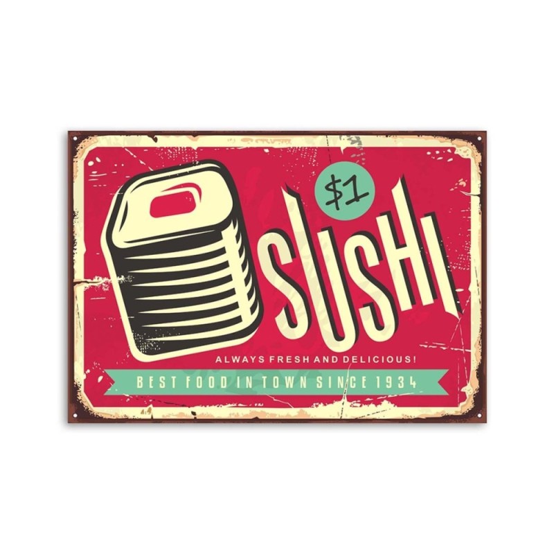 Leinwandbild - Retro-Sushi | Feeby