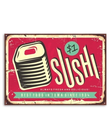 Leinwandbild - Retro-Sushi | Feeby