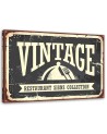 Vintage restaurant signboard - Canvas prints for restaurant | FEEBY
