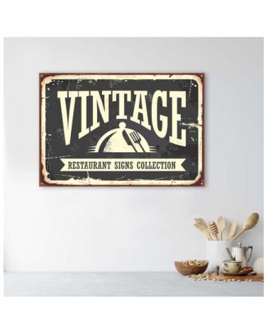 Modernes Wandbild - Vintage-Restaurant-Schild | Feeby