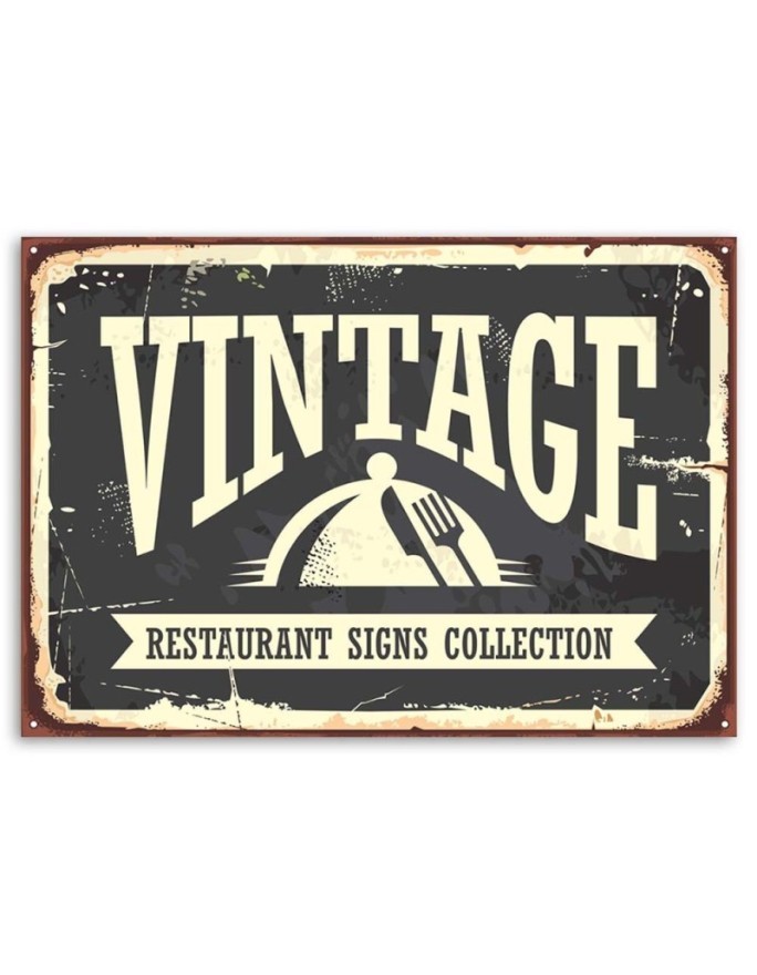 Szyld Vintage Restauracja - Obraz do restauracji | FEEBY