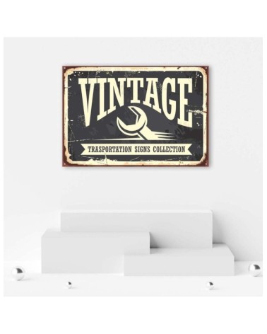 Dekoratives Leinwandbild - Vintage-Schild | Feeby