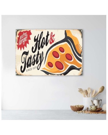 Modernes Wandbild - Retro-Pizza | Feeby