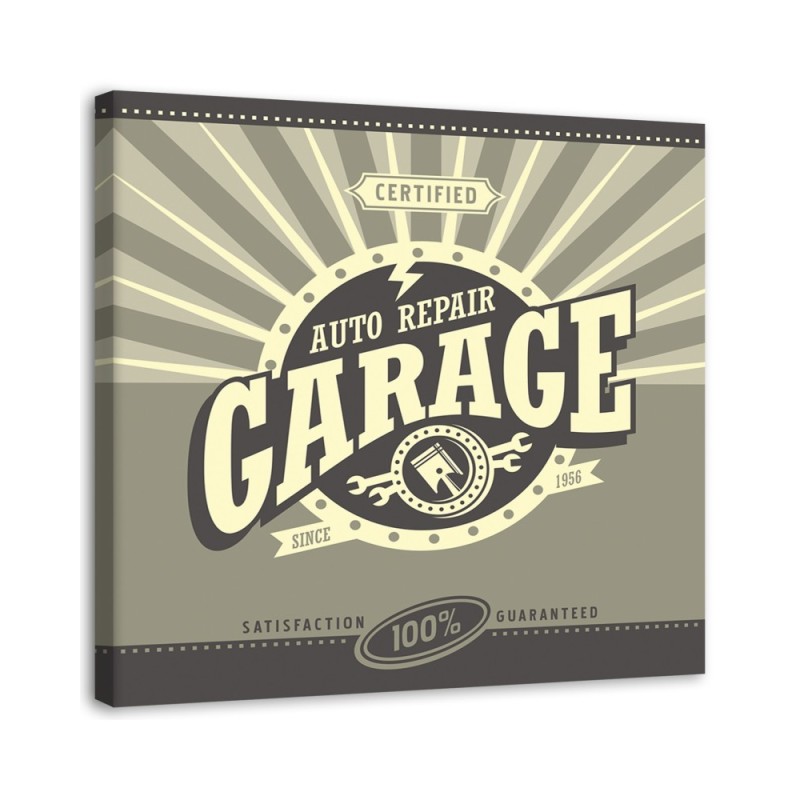 Bild auf Leinwand - Reparatur in der Garage | Feeby