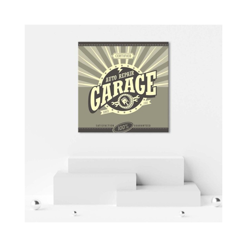 Bild auf Leinwand - Reparatur in der Garage | Feeby