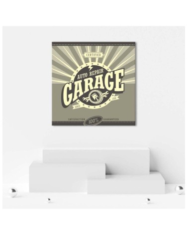 Bild auf Leinwand - Reparatur in der Garage | Feeby