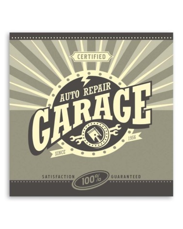 Bild auf Leinwand - Reparatur in der Garage | Feeby