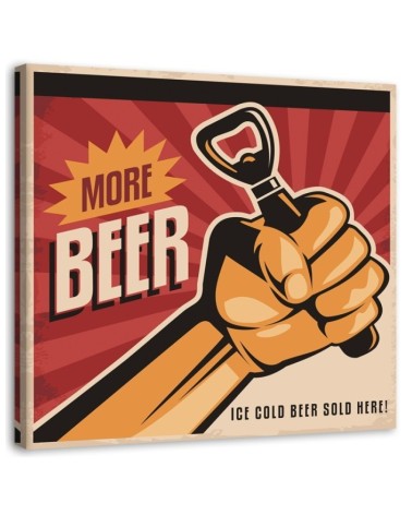 More beer - Canvas prints for bar, garage | FEEBY