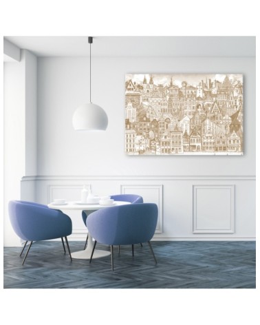 Bild auf Leinwand - Fröhliche Stadt | Feeby