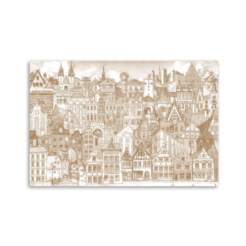 Bild auf Leinwand - Fröhliche Stadt | Feeby
