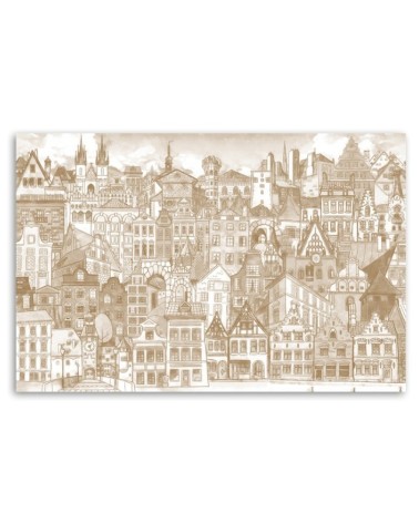 Bild auf Leinwand - Fröhliche Stadt | Feeby