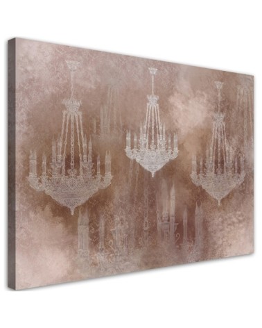 Vintage chandelier - Modern Canvas painting for living room | FEEBY