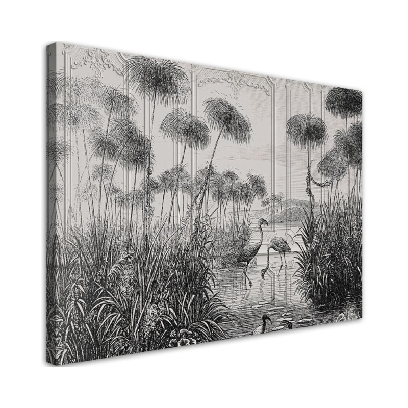 Modernes Wandbild - Vögel im Teich | Feeby