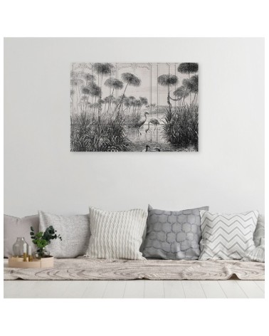 Modernes Wandbild - Vögel im Teich | Feeby