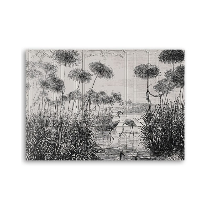 Modernes Wandbild - Vögel im Teich | Feeby